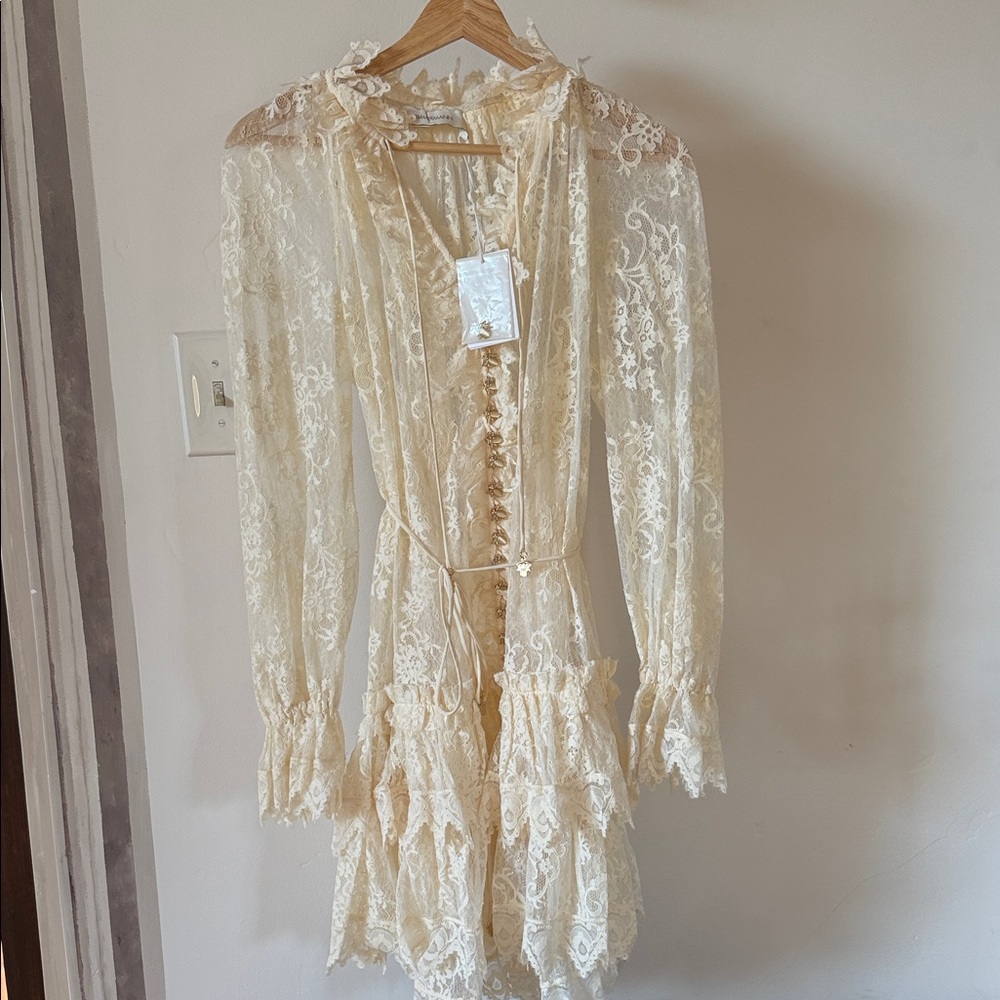 Zimmerman NWT Elegant Cream Lace dress